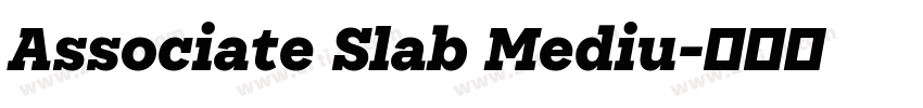 Associate Slab Mediu字体转换